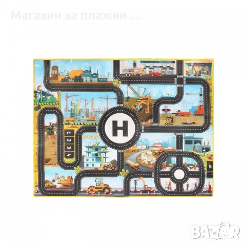 Водоустойчиво детско килимче за игра с писта - 9 модела - код 3320