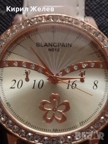 BLANCPAIN ПЕРФЕКТЕН МНОГО КРАСИВ СТИЛЕН ДИЗАЙН ДАМСКИ ЧАСОВНИК С КОЖЕНА КАИШКА 33382, снимка 2 - Дамски - 38712587