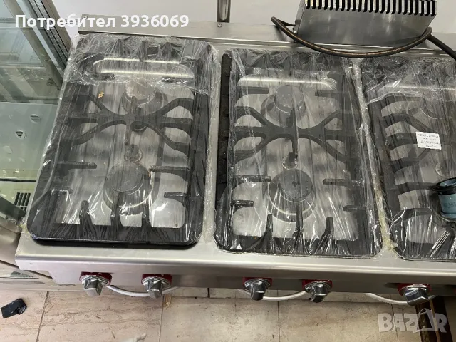 Професионална газова печка с 3 котлона, снимка 3 - Обзавеждане за заведение - 49707258