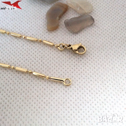 Синджир с 14К златно покритие 254561, снимка 3 - Колиета, медальони, синджири - 52942565