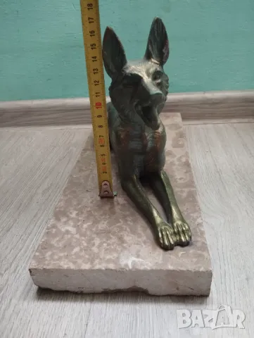 Статуетка белгийска овчарка, снимка 4 - Антикварни и старинни предмети - 48504961