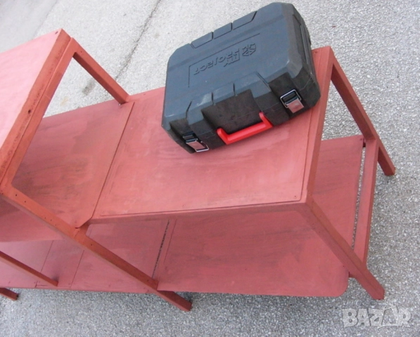 Професионална Метална Шлосерска Работна МАСА 166x57x87 см Дървен Плот Тезгях Стелажи Рафтове БАРТЕР, снимка 8 - Други инструменти - 51946728