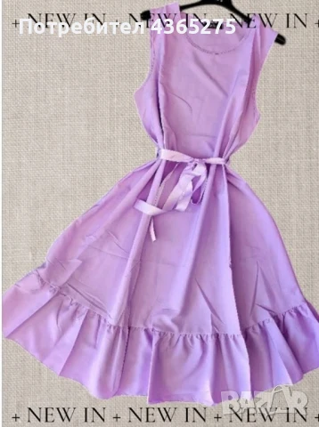 Нов модел прекрасни летни рокли със сатенено коланче 💕 Най-ниска цена 🌸дължина до коляното-100см, снимка 5 - Рокли - 50454641