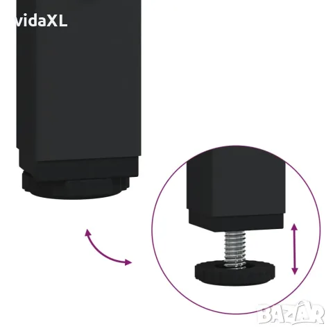vidaXL Етажерка за дрехи с рафтове, сив сонома, инженерно дърво, снимка 7 - Етажерки - 56148069