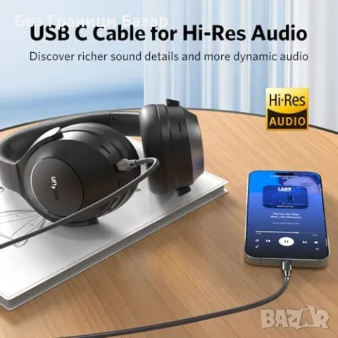 Нови Безжични слушалки ANC EarFun Wave Life Bluetooth 5.4 Hi-Res Bass, снимка 8 - Bluetooth слушалки - 49704279