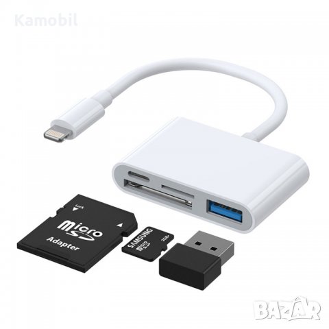 Адаптер Joyroom S-H142 HUB Lightning USB, снимка 1 - USB кабели - 39136004