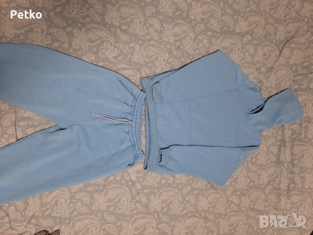 Нов дамски екип - горнище и долнище, светлосин