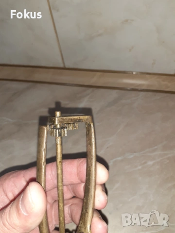 Стара бронзова лъжица за сладолед, снимка 3 - Антикварни и старинни предмети - 53348272