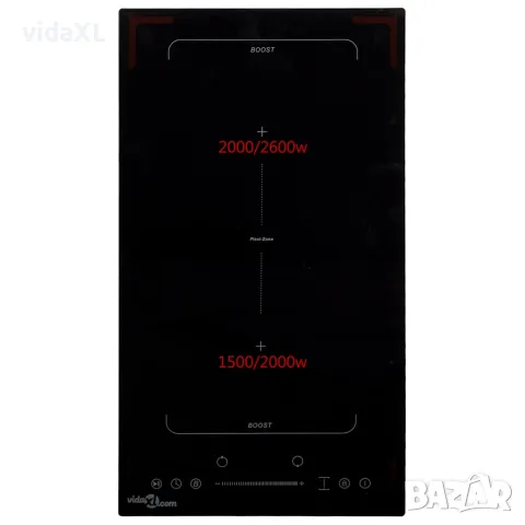 vidaXL Flexizone индукционен плот с 2 котлона сензорен контрол 3500 W, снимка 2 - Котлони - 56147715