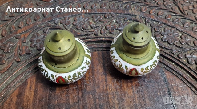 Винтидж месингови солнички, снимка 3 - Аксесоари за кухня - 53307790