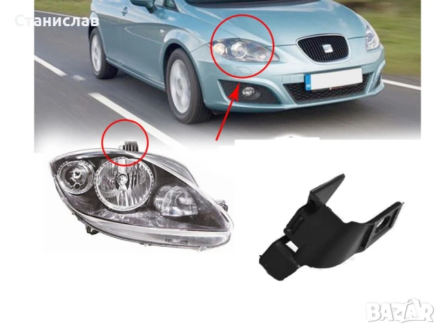Щипка за захващане на фар Seat Leon 1P MK2, снимка 3 - Части - 50650674
