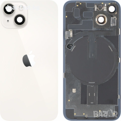 Капак батерия / Задно стъкло Оригинал Оборудван за iPhone 14 6.1/ Бял / Свален от телефон клас А /