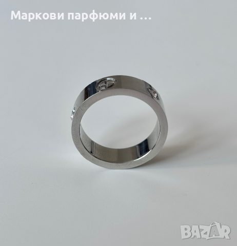 Унисекс Пръстен - реплика Cartier , модел “Love”, от неръждаема стомана, размер 7, снимка 6 - Пръстени - 44729174