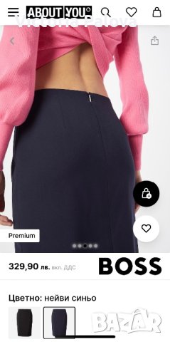 BOSS HUGO BOSS оригинал вълнена пола молив