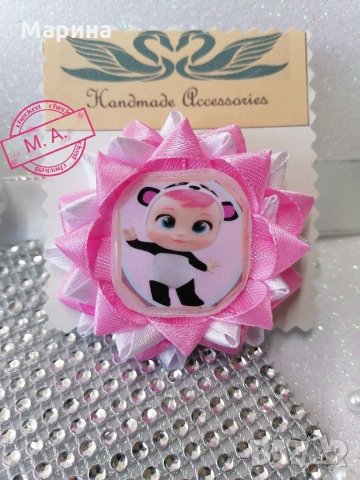 Край бейби- екслюзивни аксесоари за коса на плачещи кукли Cry Babies, снимка 2 - Шноли, диадеми, ленти - 31923617