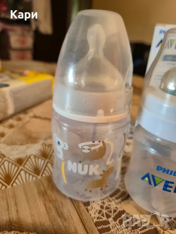 Бебешки шишета Avent,Nuk,Tommee tippee, снимка 6 - Прибори, съдове, шишета и биберони - 55988385
