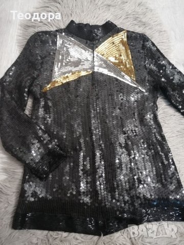 Яке с мъниста и пайети , снимка 2 - Якета - 40131301