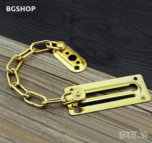 Верига за врата с резе , стопер - Gold, снимка 4 - Други стоки за дома - 29772138