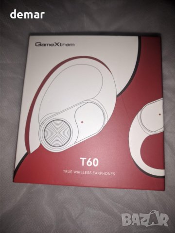 GameXtrem Безжични слушалки Bluetooth с калъф за безжично зареждане,IPX7 водоустойчиви, бели и черни, снимка 9 - Bluetooth слушалки - 44500069