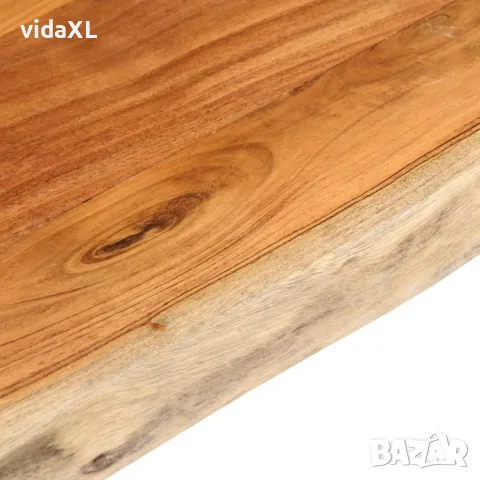 vidaXL Плот за маса, 140x60x3,8 см, правоъгълен, акация масив, жив ръб, снимка 6 - Етажерки - 56147462