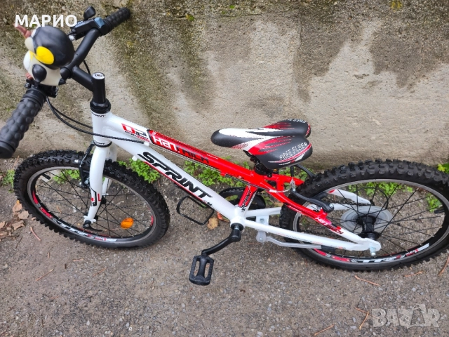 Алуминиев Детски велосипед 20цола 6 скорости палцови команди Перфектен, снимка 3 - Велосипеди - 52523620