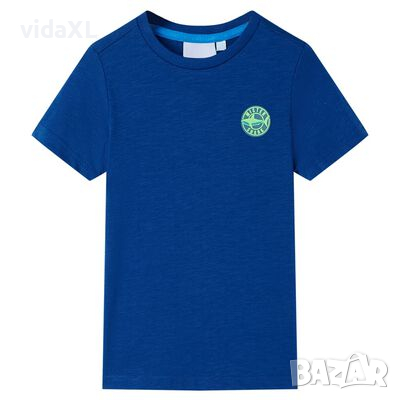 Детска тениска, тъмносиня, 104(SKU:12335, снимка 1 - Детски тениски и потници - 44731310