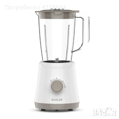 Блендер Muhler MB-355, 500W, 1.5 л, пластмасова кана, снимка 2 - Блендери - 54000825