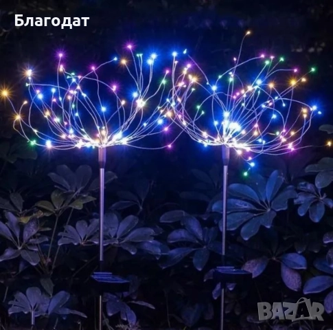 Соларно глухарче (коледна украса) - жълто, шарено - 2бр в опаковка, снимка 7 - Декорация за дома - 52410639