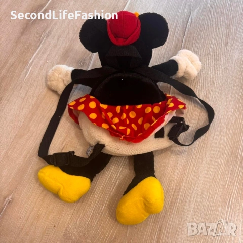 Плюшена раница Мини Маус, винтидж чанта Disneyland 1998, снимка 4 - Плюшени играчки - 53110328
