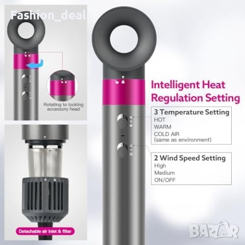 Нов Стилизиращ Сет Сешоар 5 в 1 с Иновативно Къдрене 110K об/мин за коса жени прическа, снимка 3 - Сешоари - 42850551