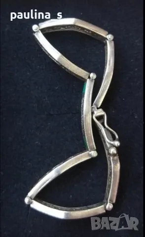 Два различни броя / Винтидж / Стара сребърна гривна / проба 925 и 950 , снимка 11 - Гривни - 34973978