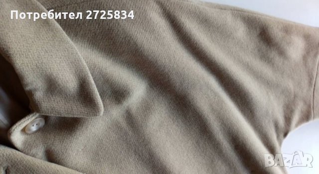 Палто, беж, вълна и кашмир, М, снимка 2 - Палта, манта - 31029389