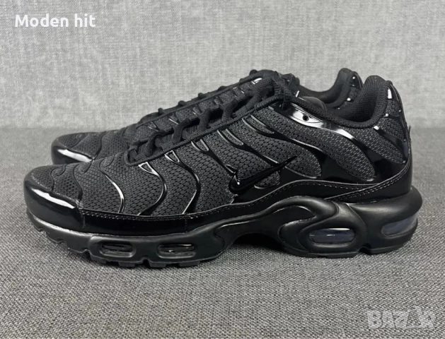 Nike Air Max Plus Tn Triple Black унисекс маратонки висок клас реплика, снимка 2 - Маратонки - 51662987
