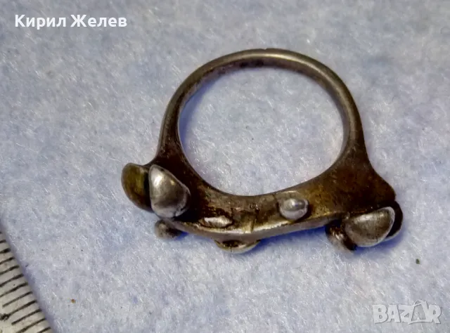 АРТ НУВО СТИЛ ДИЗАЙНЕРСКИ СРЕБЪРЕН ПРЪСТЕН ОКСИДИРАНО СРЕБРО 925 РЪЧНА ХУДОЖЕСТВЕНА ИЗРАБОТКА 49286, снимка 6 - Пръстени - 50416836
