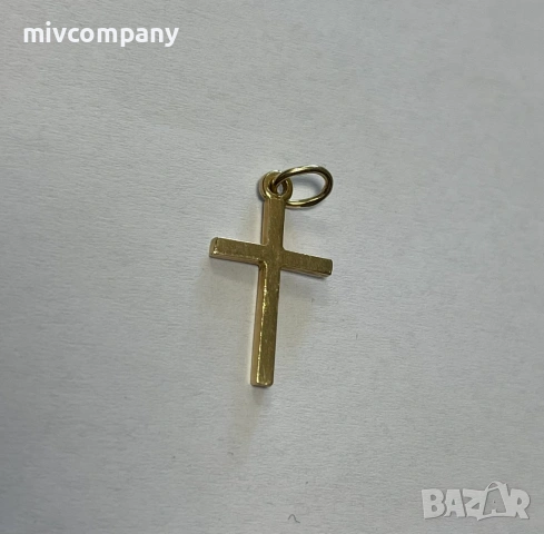 Златна висулка(кръст) 1.30гр., снимка 2 - Колиета, медальони, синджири - 53112341