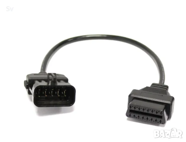 Преходник за Opel– 10 pin към OBDII F-16 pin
