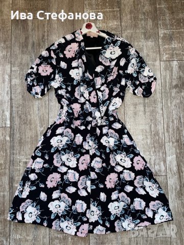 Разкошна нова елегантна рокля флорален принт цветя XL 2XL, снимка 8 - Рокли - 40241517