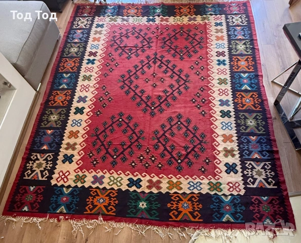 Килим над 120г Чипровци , снимка 2 - Килими - 54272612