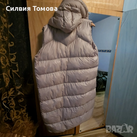 Дълъг бежов елек , снимка 2 - Елеци - 52167689