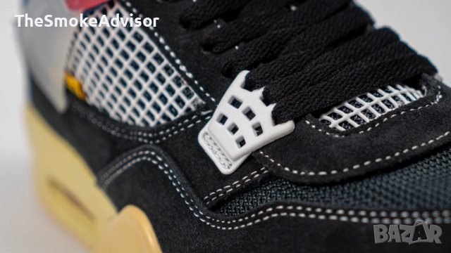 Обувки Nike Jordan 4 Retro Union Off Noir, снимка 8 - Маратонки - 52173916