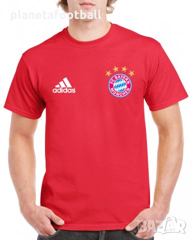 Bayern Munchen! Червена Футболна Фен тениска на Байерн Мюнхен с Ваше Име И Номер!, снимка 2 - Футбол - 30114160