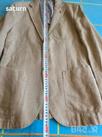 мъжко сако блейзър Massimo Dutti лен номер EU 48/ M, снимка 7 - Сака - 51820196