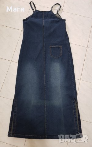 Дънкова рокля  за бременна дама размер С, снимка 1