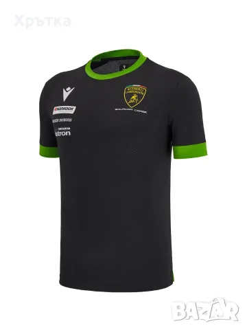 Macron x Lamborghini Squadra Corse - Оригинална мъжка тениска р-р S, снимка 2 - Тениски - 55789774
