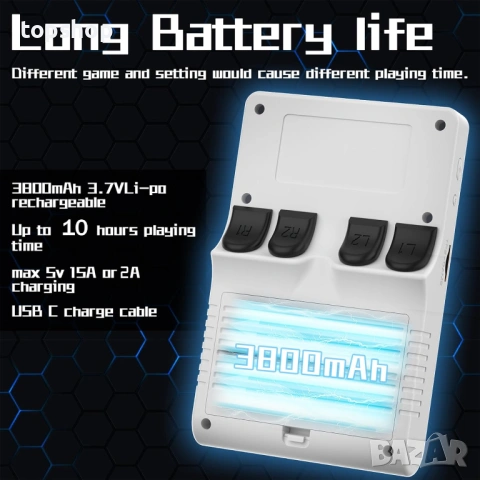 Нова запечатана ретро конзола R40S PRO – 30,000 игри в джоба ви (256GB)  , снимка 5 - Други игри и конзоли - 54299634