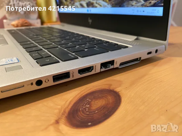 Лаптоп HP EliteBook 830 G6, i5-8365U, 16GB DDR4, 256GB SSD, Тъчскрийн, 13.3" IPS Full HD 1920x1080, , снимка 3 - Лаптопи за работа - 56228062