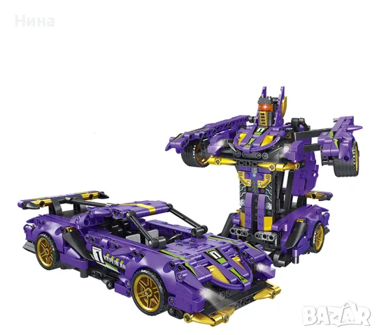 Конструктор Трансформер кола - робот 2, снимка 6 - Конструктори - 49421728