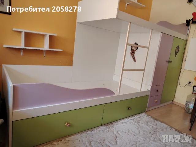 Детско двуетажно легло, снимка 6 - Спални и легла - 48201330