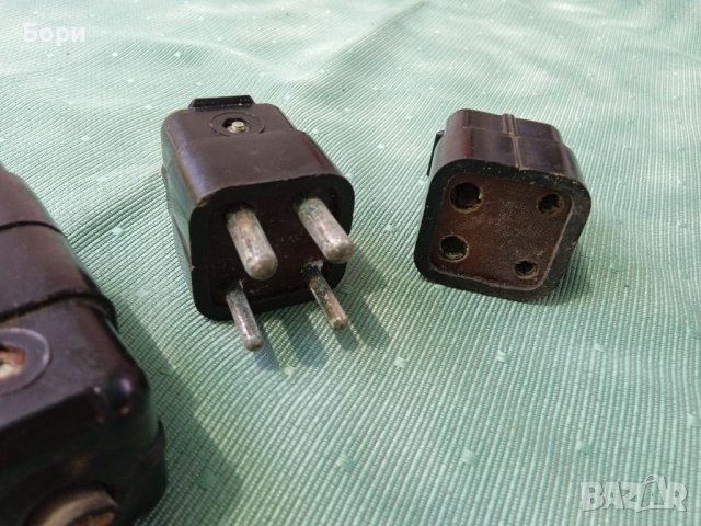 Стари бакелитови щепсели, снимка 9 - Други ценни предмети - 37412863