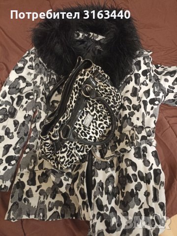 Дамско палто със сваляща яка и чанта. , снимка 4 - Палта, манта - 40271693